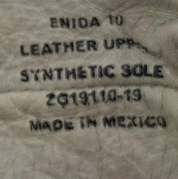 ARTISAN Crafted By Zigi Womens Leather Enida Off White Sandals Size 10 - Picture 9 of 10